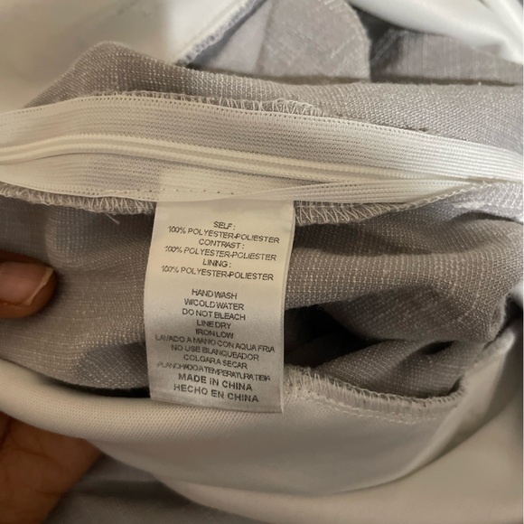 WHITE AND GRAY Spaghetti strap jumpsuit - Picture 7 of 7